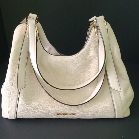 Michael Kors Handbags - Michael Kors Buff Colored Arlo Bag Elegant Design